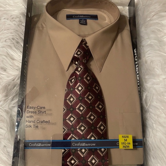 Mens Croft Barrow Dress Shirt Size 